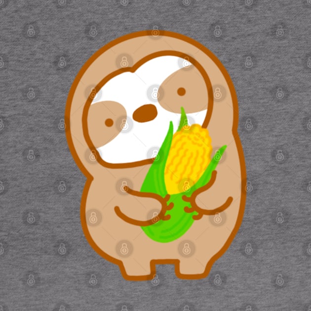 Cute Corn Sloth by theslothinme